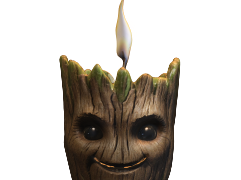 Groot candle decor 3D Model