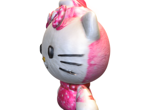 Cute Kitty Plush 3D Model