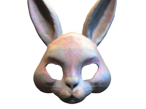 Rabbit Mask 3D Model
