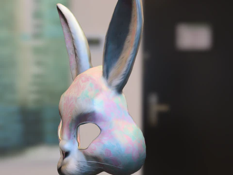 Rabbit Mask 3D Model
