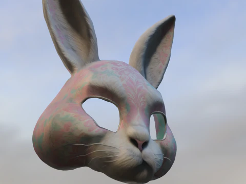 Rabbit Mask 3D Model