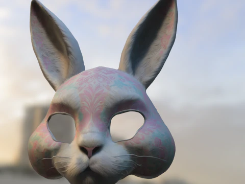 Rabbit Mask 3D Model