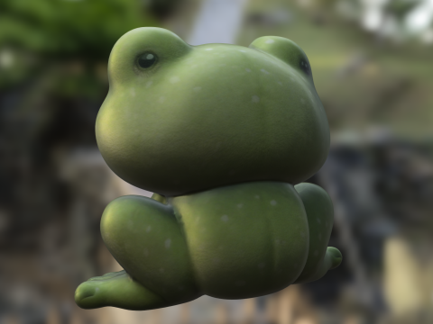 Cartoon Frog 3Dモデル