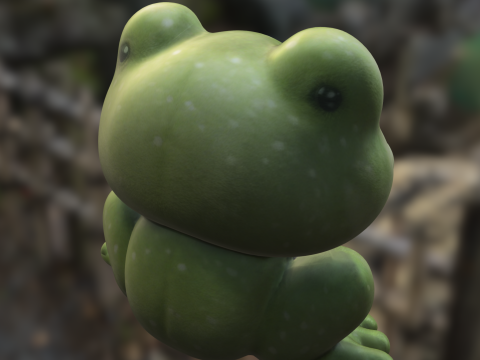 Cartoon Frog 3Dモデル