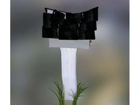 Medieval Wooden Mailbox 3D Model