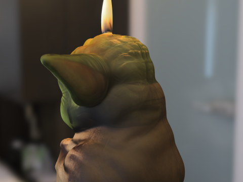 Yoda Candle 3D 模型