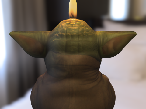 Yoda Candle 3D 模型