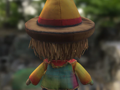 Scarecrow Doll 3D Model