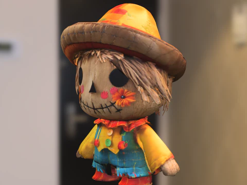 Scarecrow Doll 3D Model