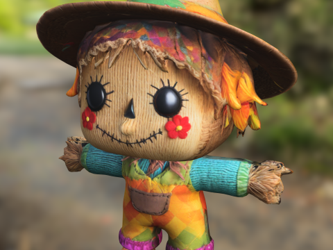 Scarecrow decorative funny 3D Модель
