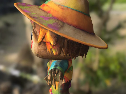 Scarecrow decorative funny 3D Model