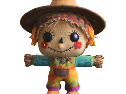 Scarecrow decorative funny 3D Model