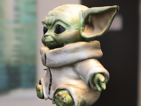 Baby Alien Yoda Model 3D