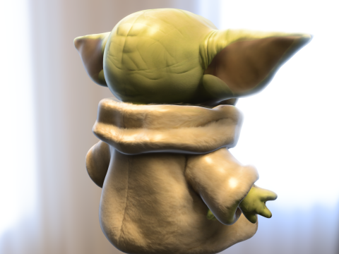 Baby Alien Yoda 3D Model