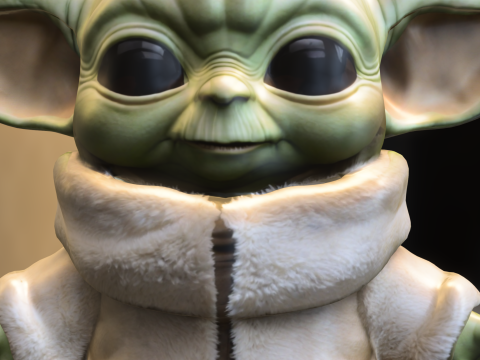 Baby Alien Yoda 3D Model