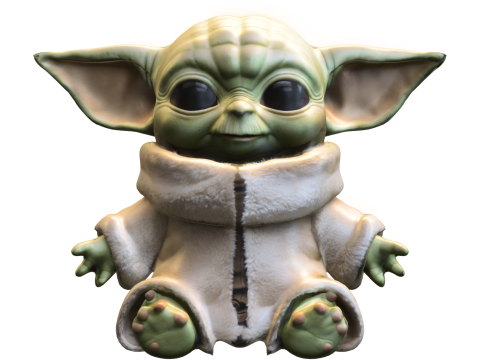 Baby Alien Yoda 3D Model