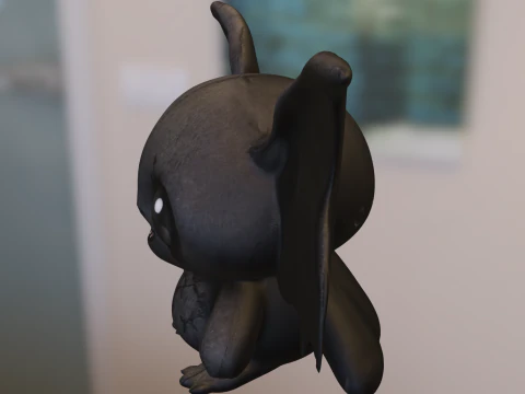 Cute Bat Plush 3D Model