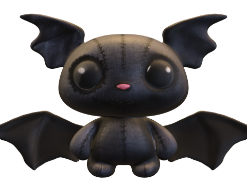 Cute Bat Plush Modèle 3D