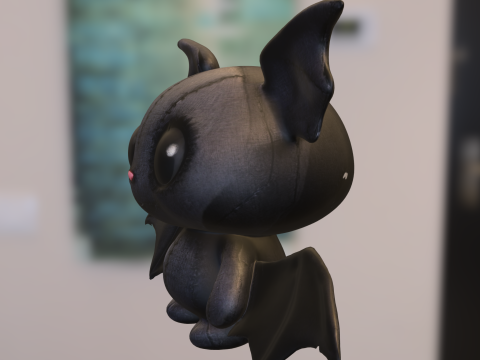 Cute Bat Plush Modèle 3D