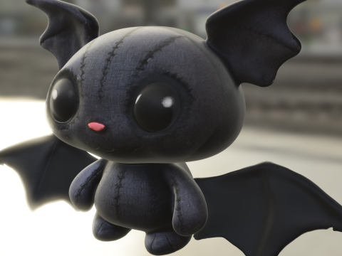 Cute Bat Plush Modèle 3D