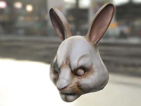 Sinister Rabbit halloween 3D Model