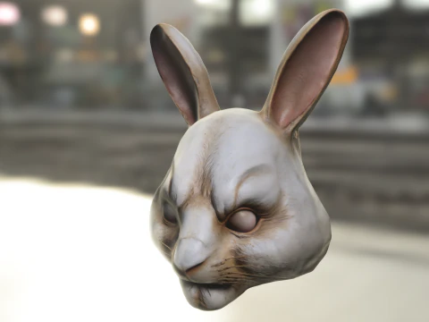 Coniglio sinistro Halloween Modello 3D