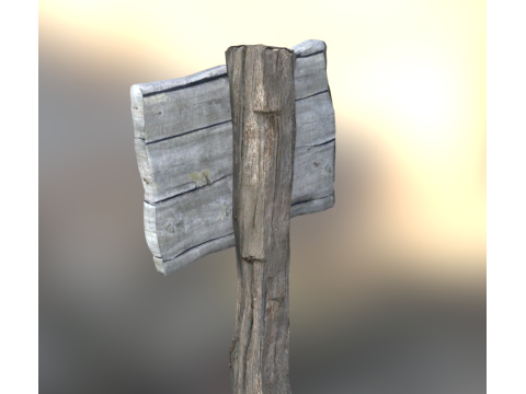 No trespassing sign 3D Модель