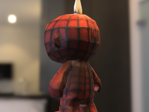 Figure candle spiderman Model 3D