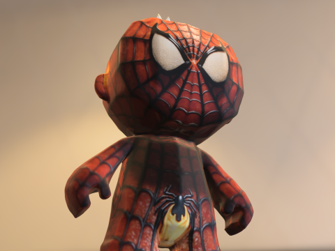 Figure candle spiderman Model 3D