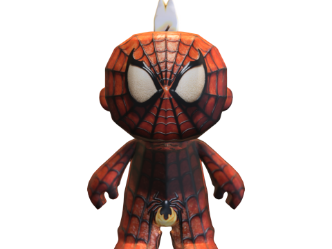 Figure candle spiderman Model 3D