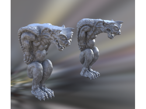 Gargoyle Statue Model 3D