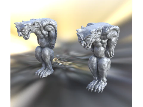 Gargoyle Statue 3D Model