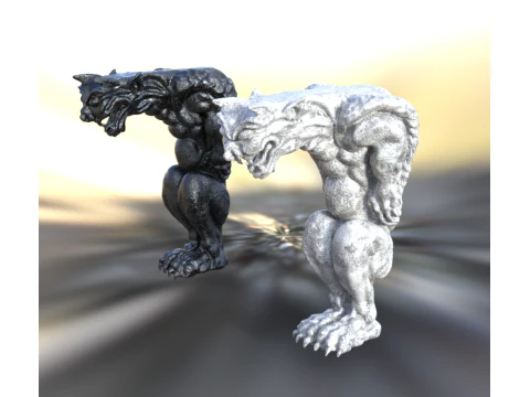 Gargoyle Statue 3D Model