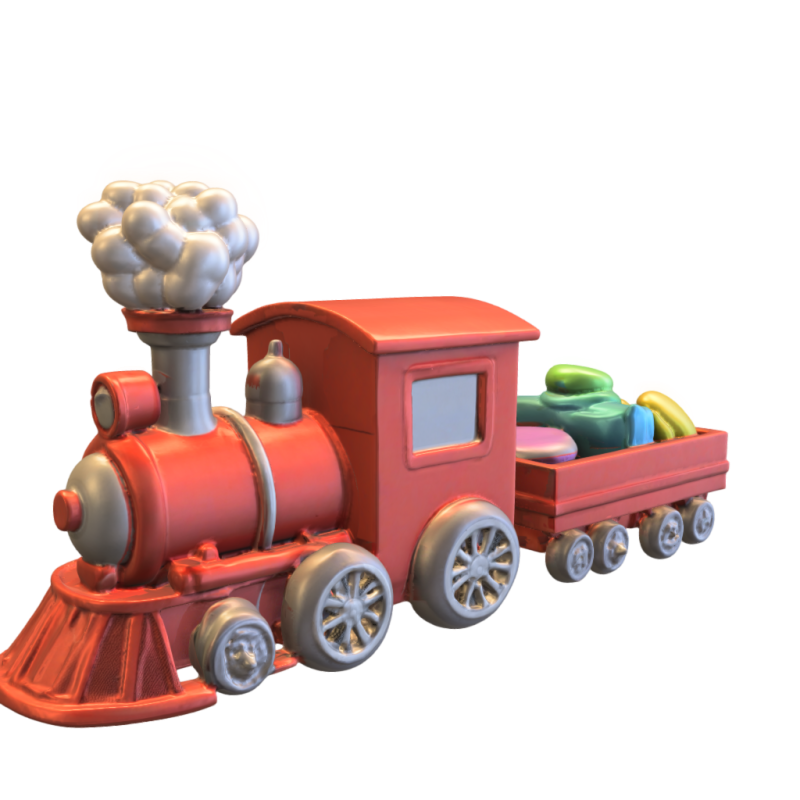 Vintage Steam Locomotive Collection 3D Модель .c4d .max .obj .3ds .fbx .stl .blend
