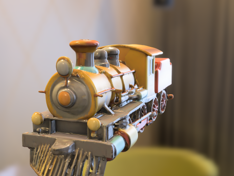 Vintage Steam Locomotive Collection 3D Модель