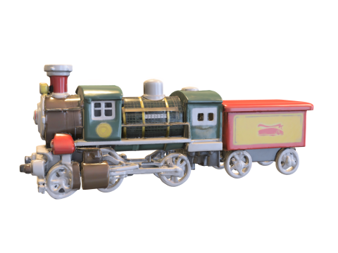 Vintage Steam Locomotive Collection 3D Модель