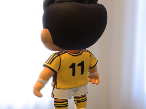 Cartoon Soccer Player 3D 模型