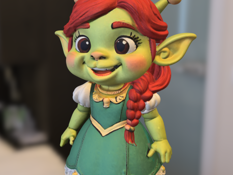 Cute Princess Ogre Fiona Modèle 3D
