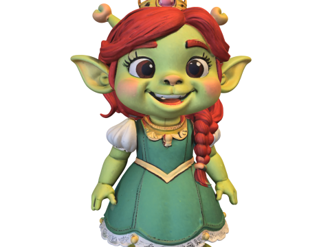 Cute Princess Ogre Fiona 3D Model