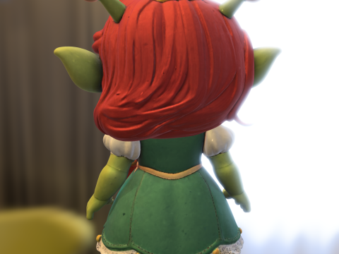 Cute Princess Ogre Fiona 3D Model