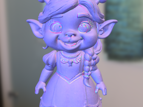 Cute Princess Ogre Fiona 3D Model