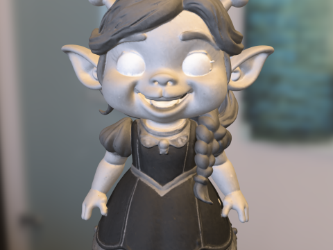 Cute Princess Ogre Fiona 3D Model