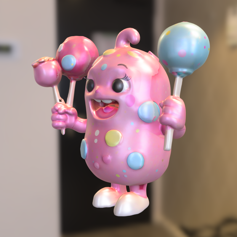Candy cute sweet 3D Model .c4d .max .obj .3ds .fbx .stl .blend
