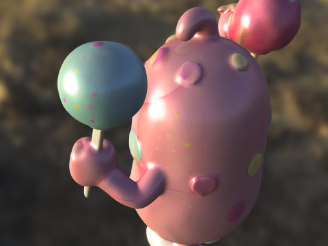 Candy cute sweet 3D Model