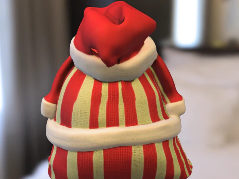 Christmas Gift Bag 3D Model