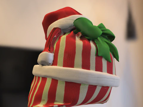 Christmas Gift Bag 3D Model