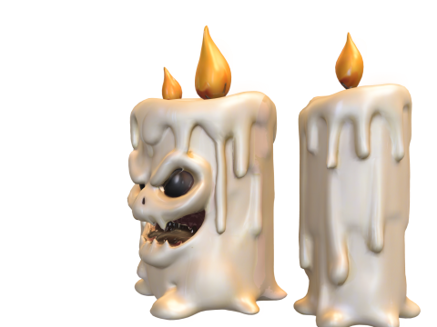 Evil Candle Monster 3D Модель