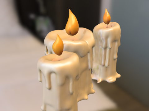 Evil Candle Monster 3D Модель