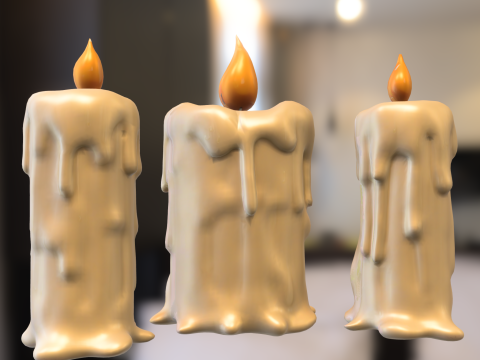 Evil Candle Monster 3D Модель