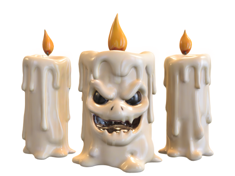 Evil Candle Monster 3D Модель